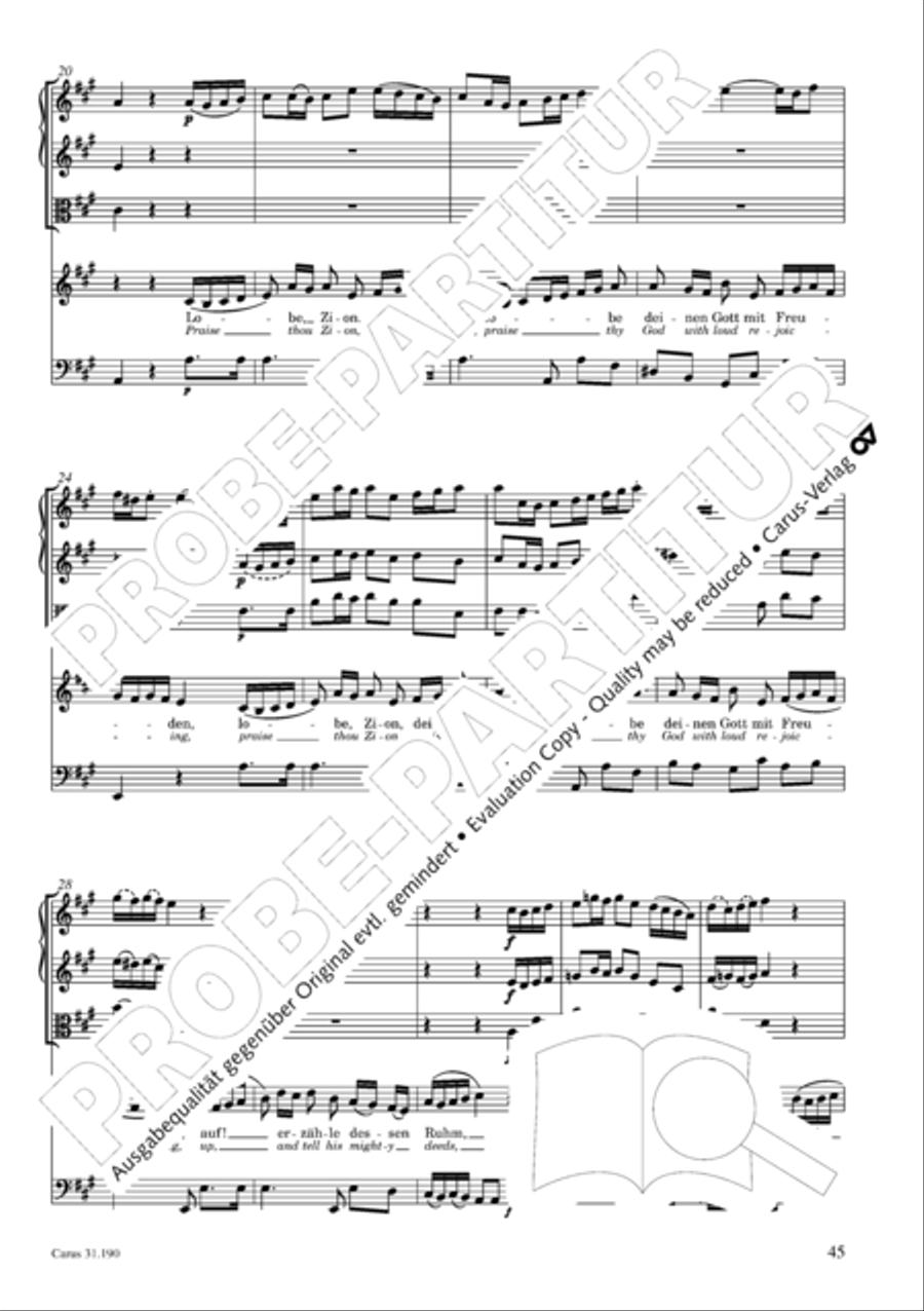 Sing to the Lord a new song (Singet dem Herrn ein neues Lied) ATB scores gallery preview page 46