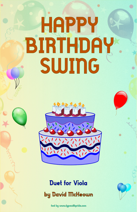 Book cover for Happy Birthday Swing, for Viola Duet