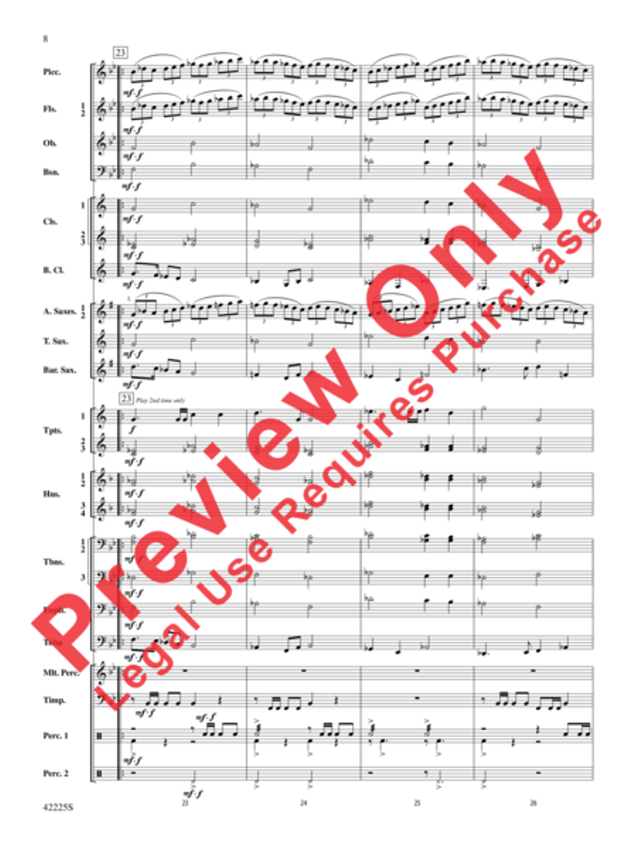 Mountain Strong Concert Band scores gallery preview page 8