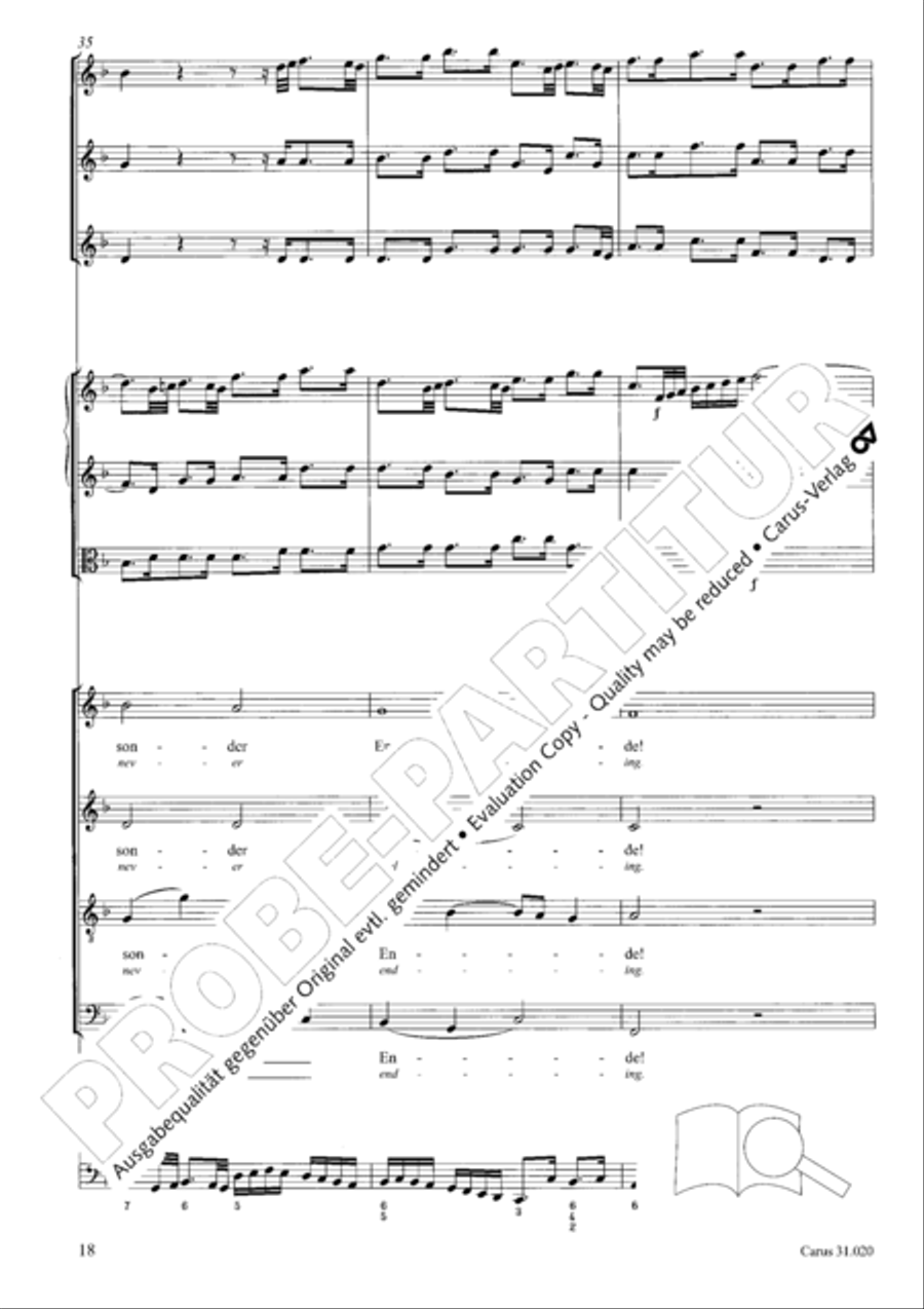 Eternity, thou thundrous word (O Ewigkeit, du Donnerwort) ATB scores gallery preview page 19