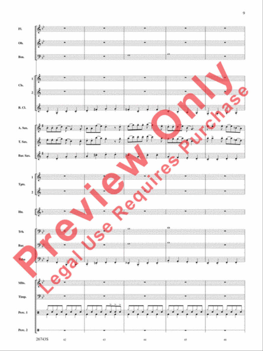 A Day at Disneyland Concert Band scores gallery preview page 10