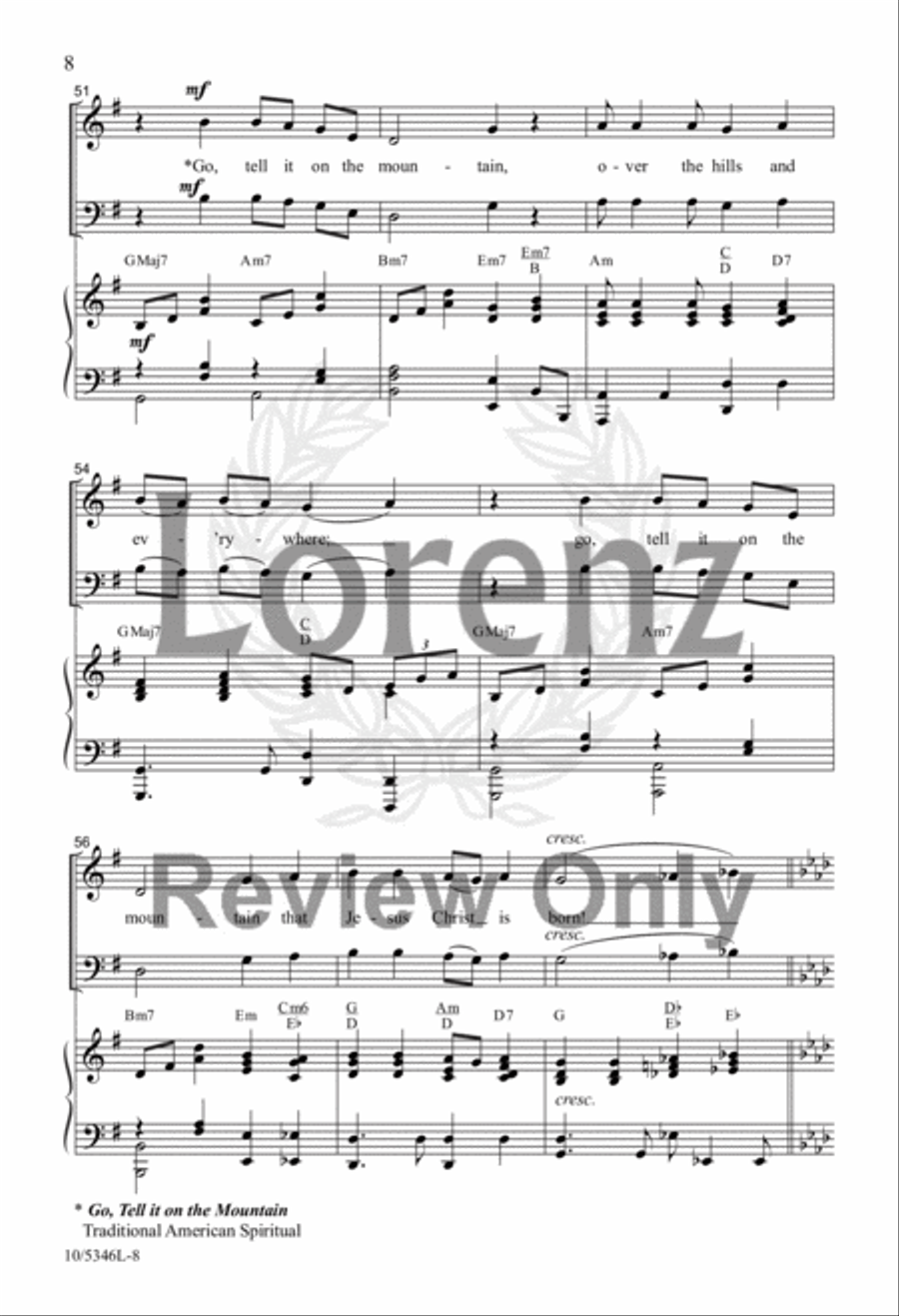 Give Me an Old-Fashioned Christmas 4-Part scores gallery preview page 7