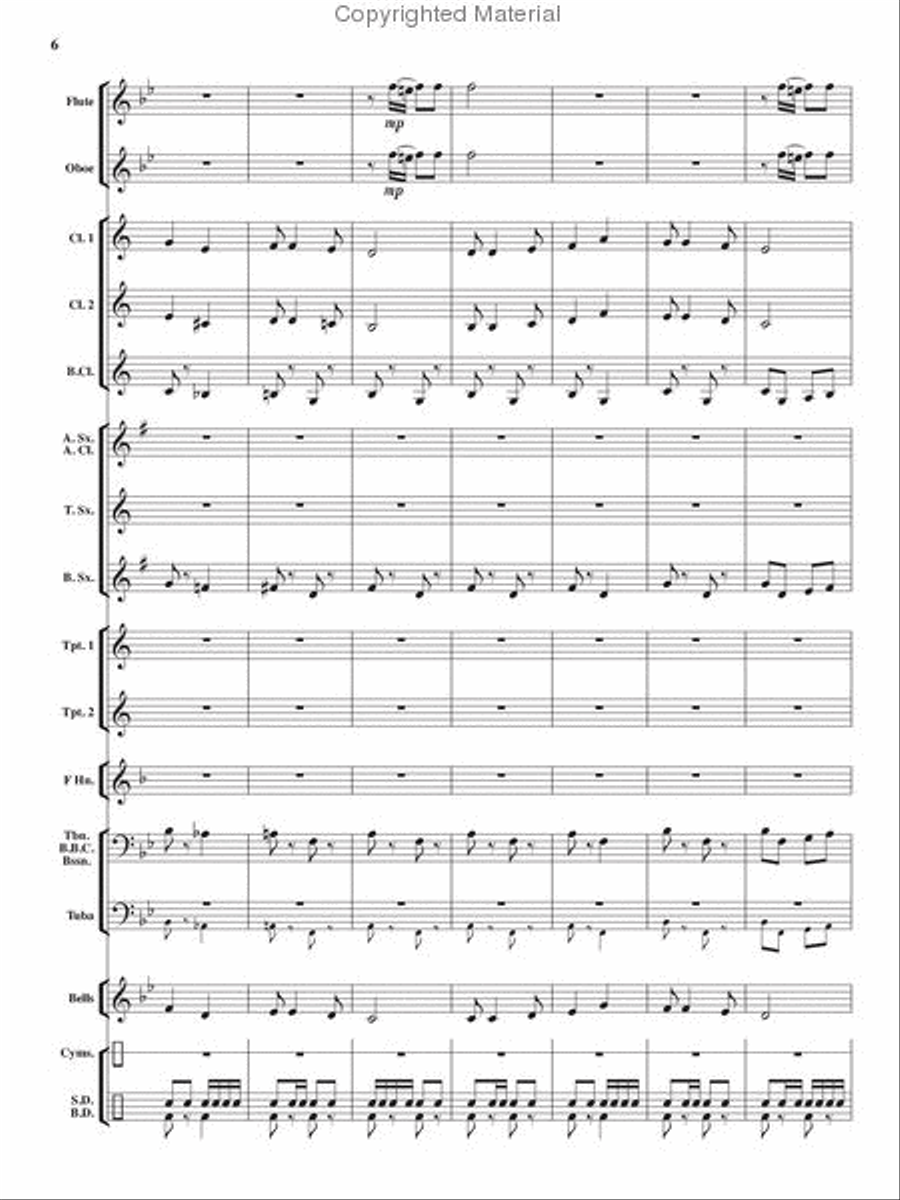 Heroes On Parade Concert Band scores gallery preview page 5