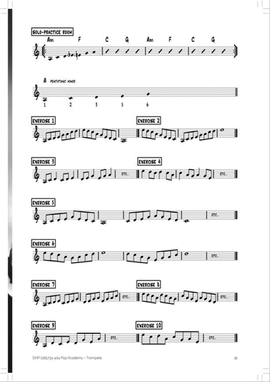 Pop Academy [D] - Trompete Trumpet Solo scores gallery preview page 3