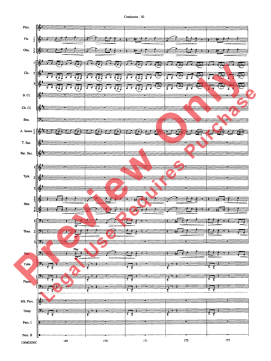 John Williams: Fantasy of Flight (Medley) Concert Band scores gallery preview page 33