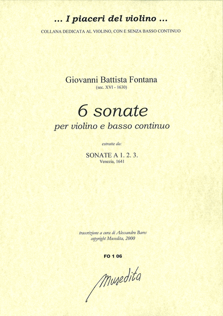 6 Violin Sonatas (Venezia, 1641)