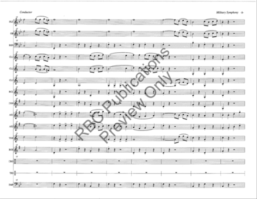 Military Symphony 2Nd Movement Woodwind Choir Octavo scores gallery preview page 6