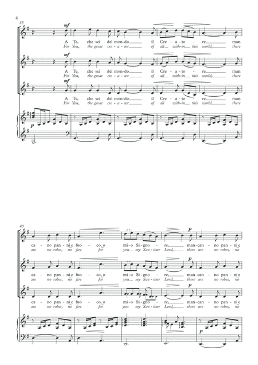 Tu scendi dalle stelle (From starry skies descending) SSA scores gallery preview page 6