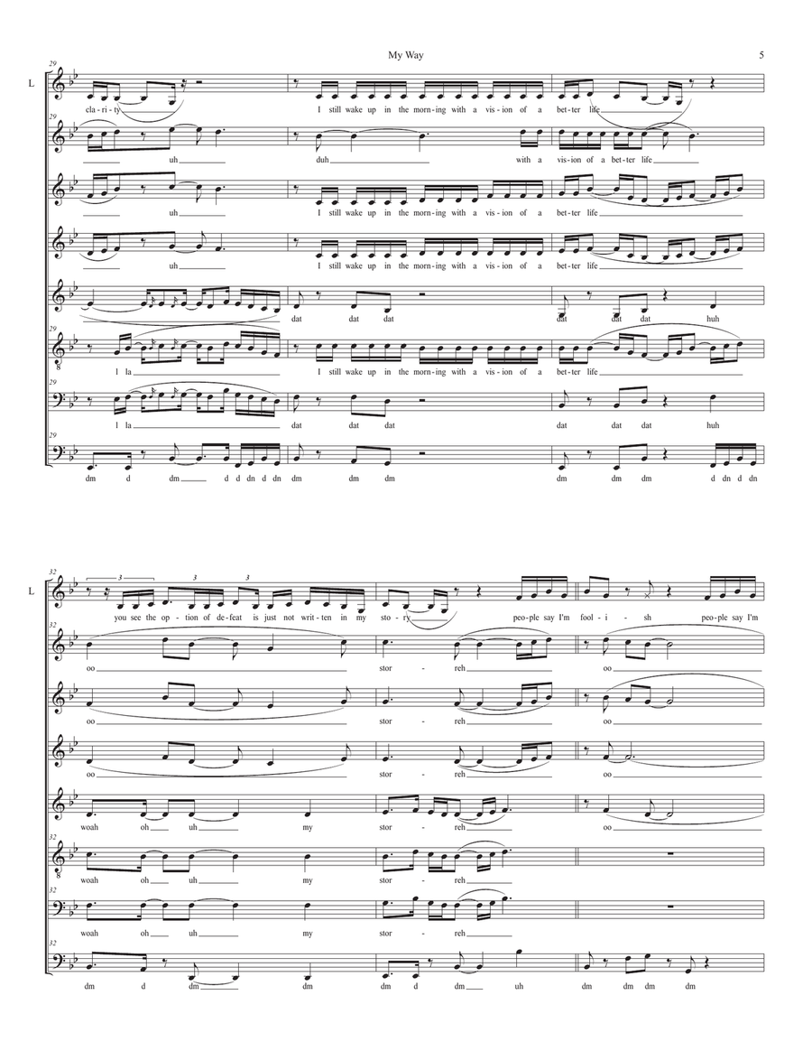 My Way Divisi scores gallery preview page 5