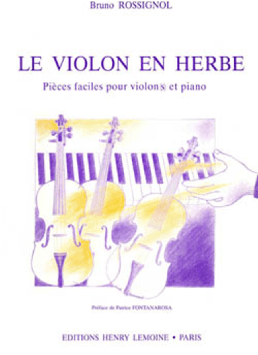 Le Violon en herbe Violin Solo scores gallery preview page 1