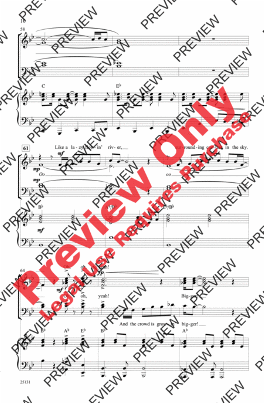 Listen to the Music 4-Part scores gallery preview page 10