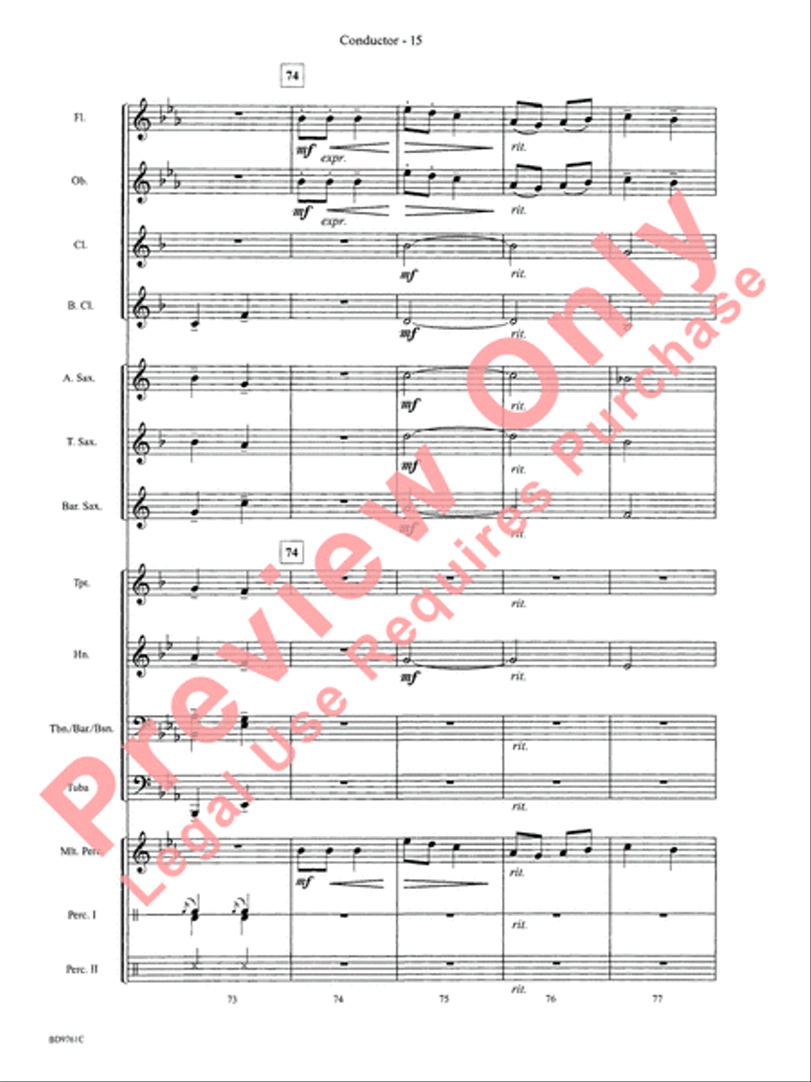 Bartók Suite (from For Children) by Bela Bartok Concert Band - Sheet Music page 18