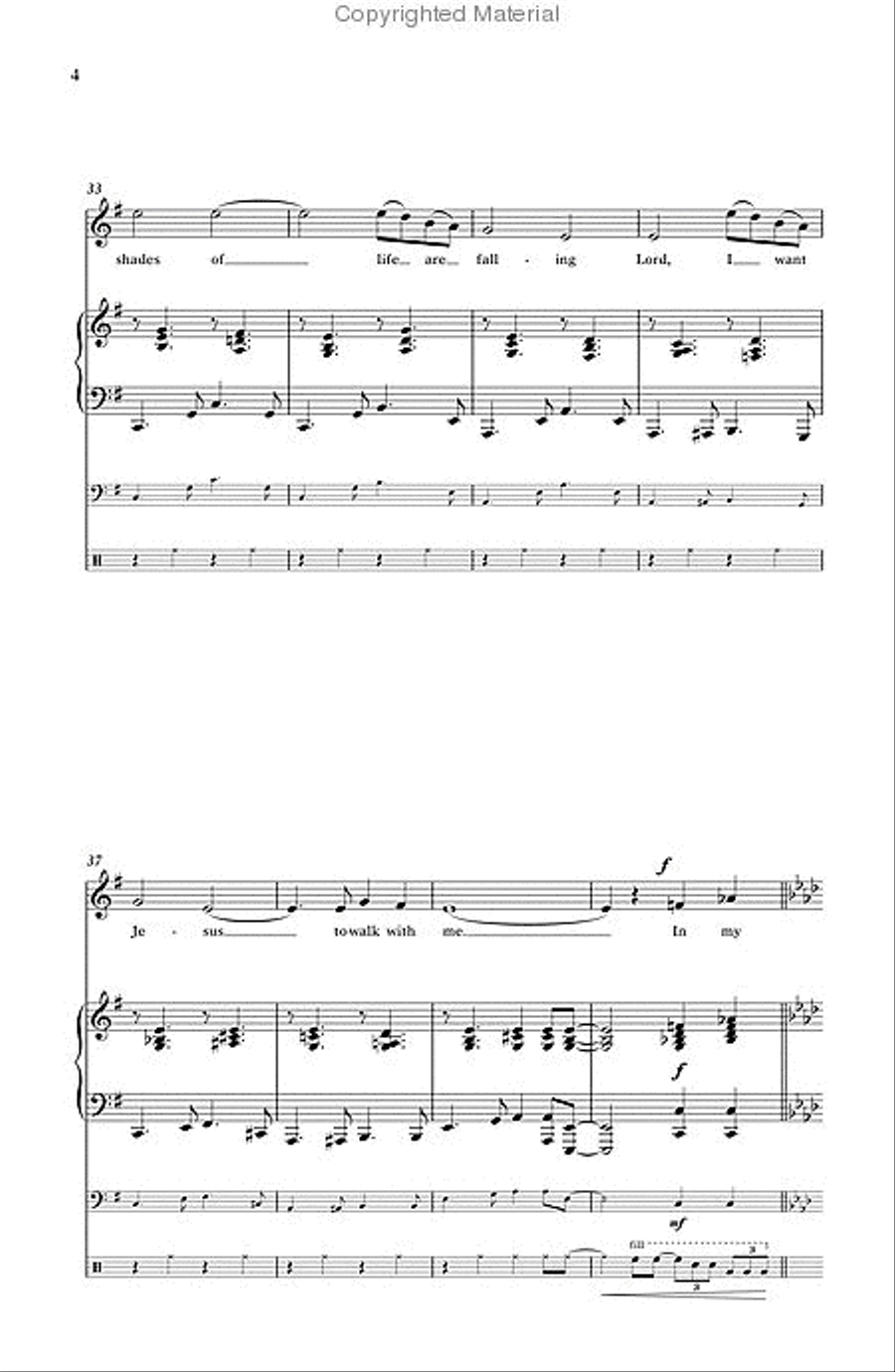 Walk With Me arr. SAT scores gallery preview page 4