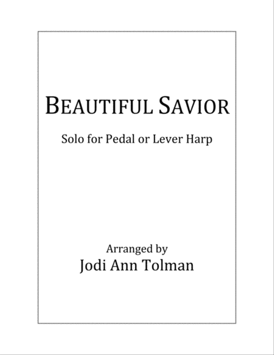 Beautiful Savior (Fairest Lord Jesus), Harp Solo Harp scores gallery preview page 1