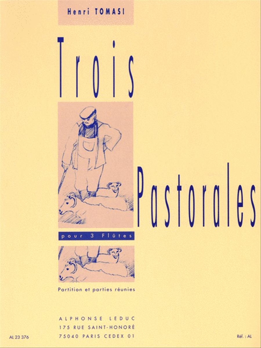 Three Pastorales, For 3 Flutes Flute Trio scores gallery preview page 1