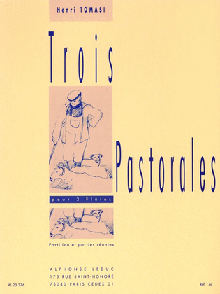 Book cover for Three Pastorales, For 3 Flutes