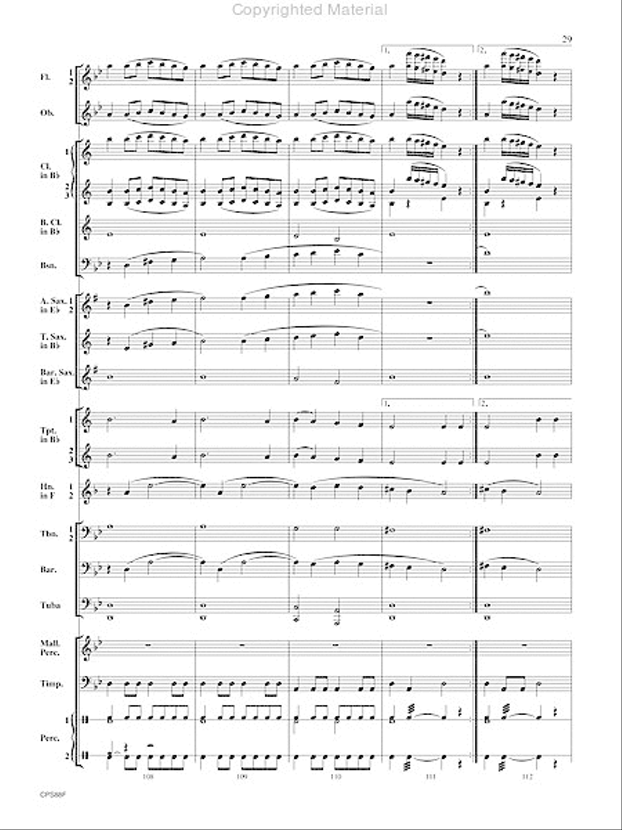 El Palomino Noble El Palomino Noble Concert Band scores gallery preview page 30