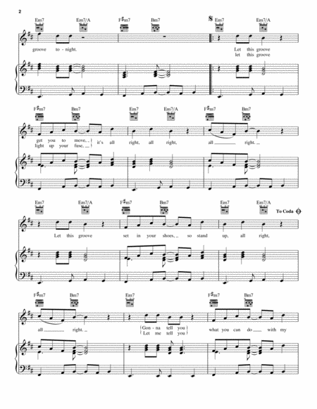 Let's Groove by Earth Wind and Fire Piano, Vocal, Guitar - Digital Sheet Music
