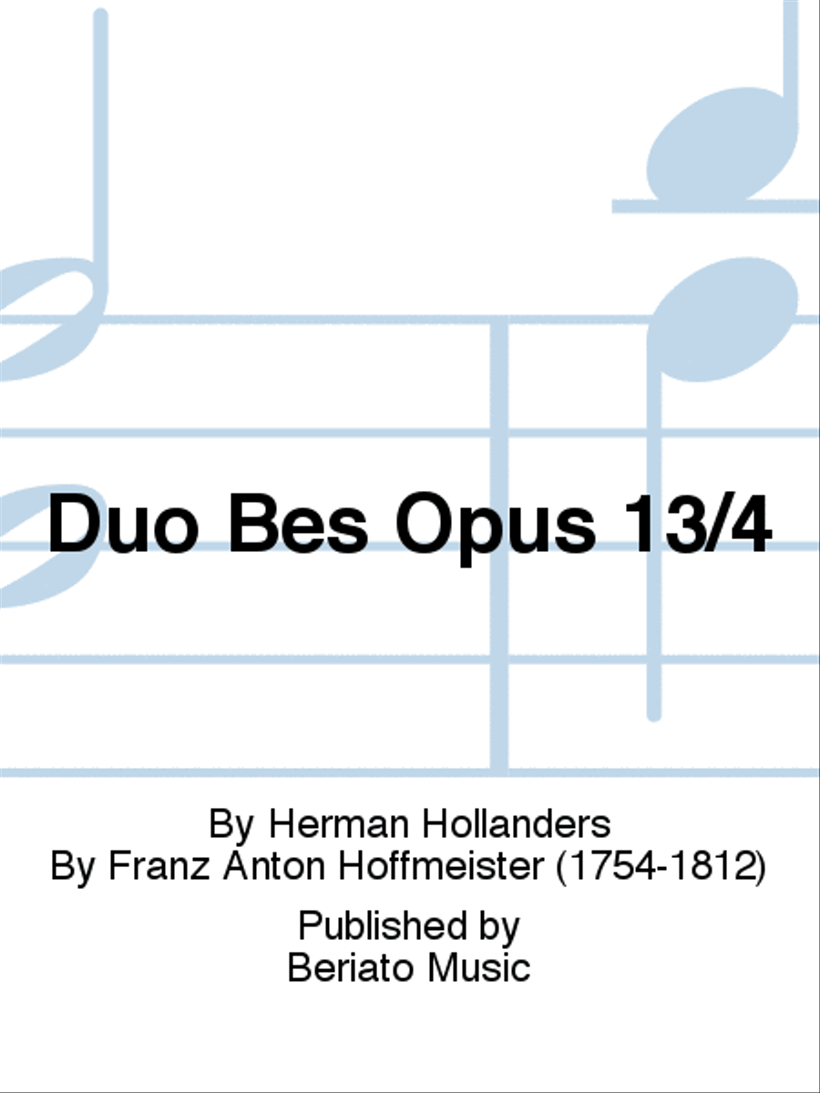 Duo Bes Opus 13/4 Duo Bes Opus 13/4 Viola scores gallery preview page 1