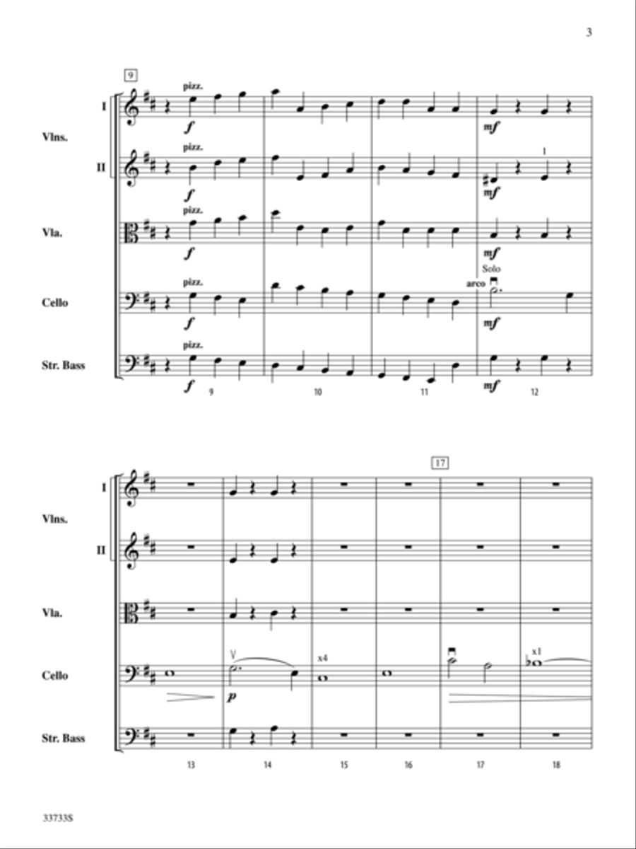 A Rococo Theme String Orchestra scores gallery preview page 3