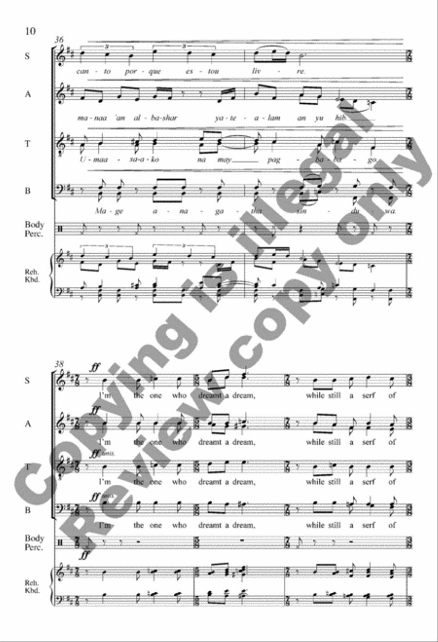 America Will Be! America Will Be! Divisi scores gallery preview page 10