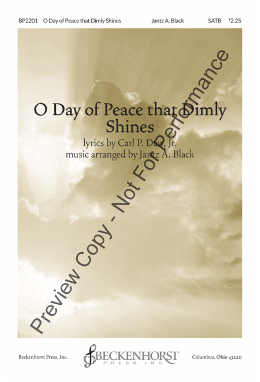 O Day of Peace That Dimly Shines 4-Part scores gallery preview page 2