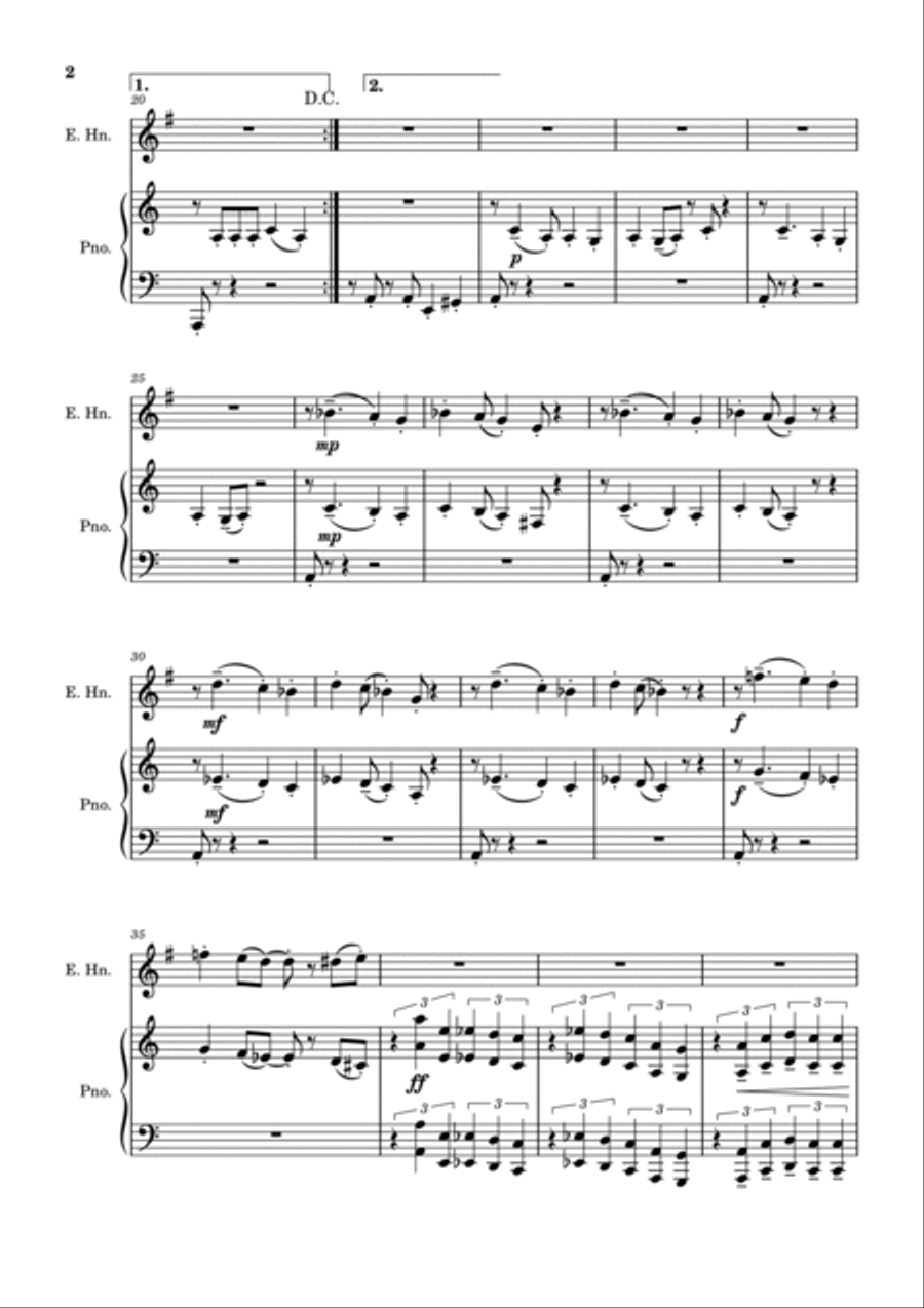 Fever English Horn scores gallery preview page 2