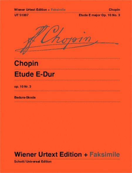 Frederic Chopin : Etude in E major, op. 10, no. 3