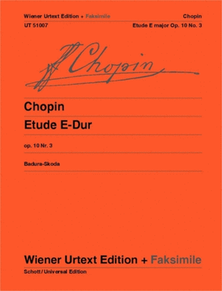 Book cover for Etude in E major, op. 10, no. 3