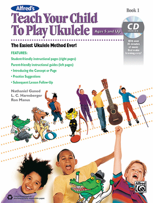 Book cover for Alfred's Teach Your Child to Play Ukulele, Book 1
