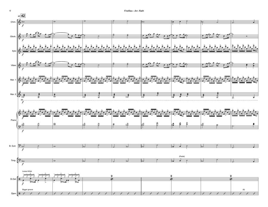 Fireflies Fireflies Percussion Ensemble scores gallery preview page 6