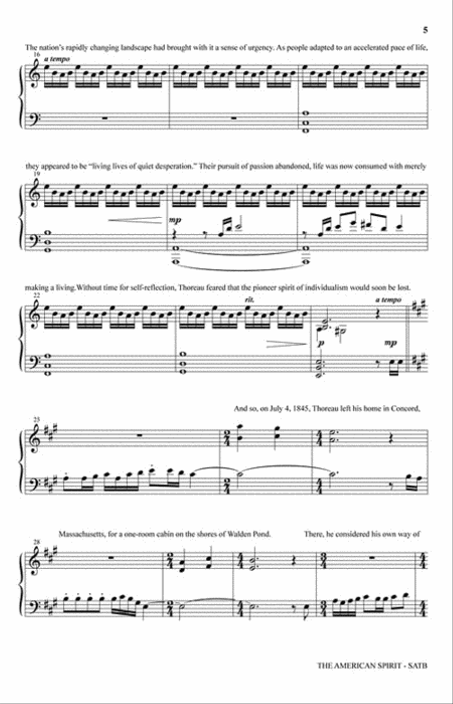 The American Spirit 4-Part scores gallery preview page 3