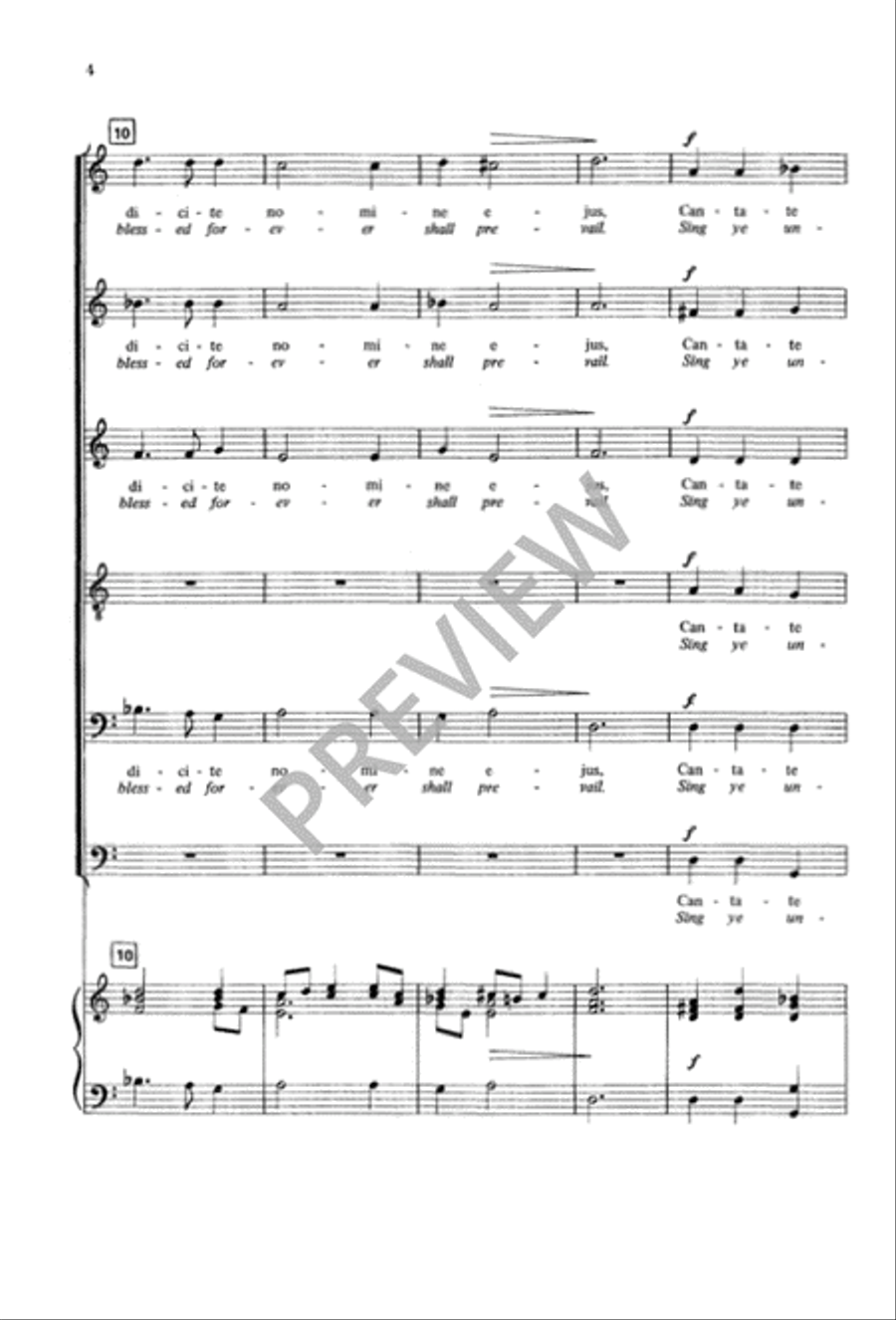 Cantate Domino - SSATBB SSATBB scores gallery preview page 5