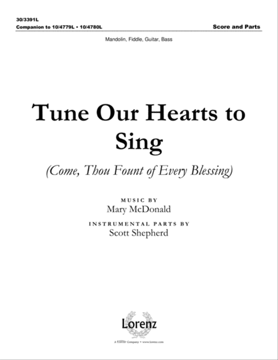 Tune Our Hearts to Sing - Instrumental Ensemble Score and Parts Choir scores gallery preview page 2