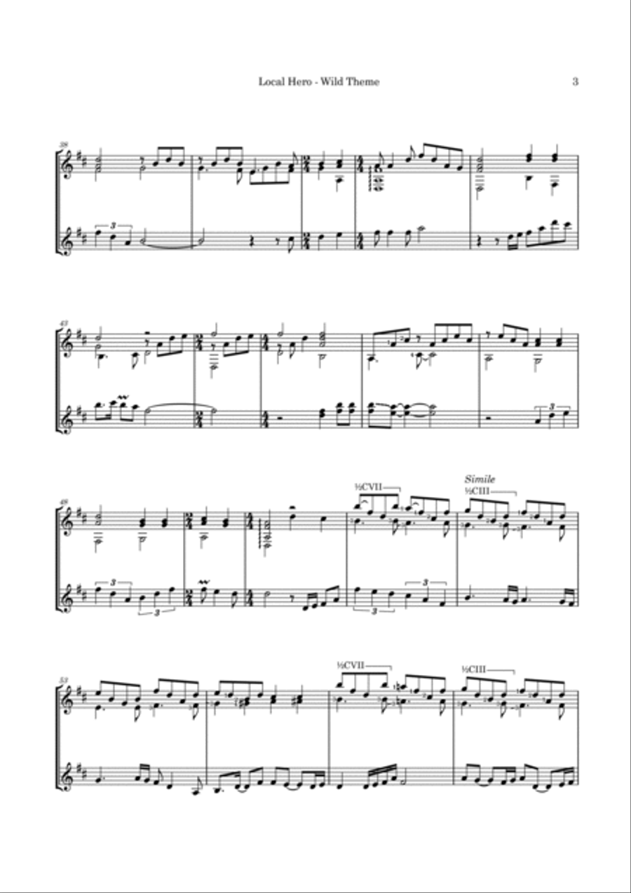 Local Hero - Wild Theme Guitar scores gallery preview page 6
