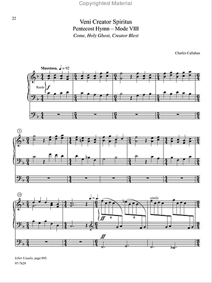 Chant, Vol. III Organ scores gallery preview page 11
