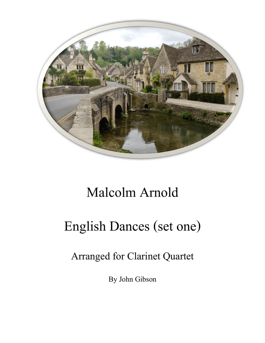 English Dances, Set 1, Op. 27: No. 3. Mesto Woodwind Quartet scores gallery preview page 1