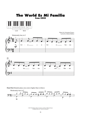Book cover for The World Es Mi Familia (from Coco)