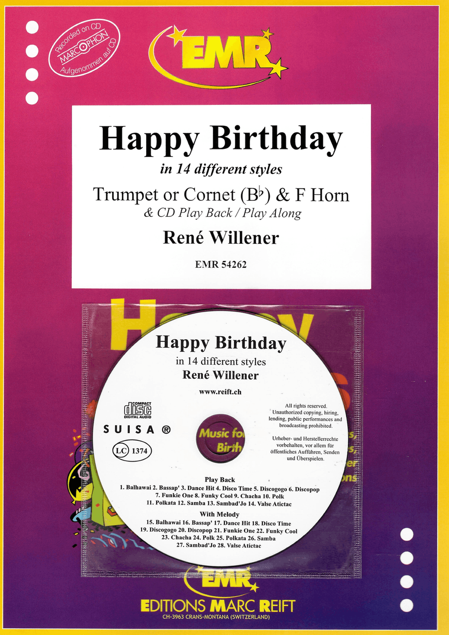 Happy Birthday Cornet - Sheet Music