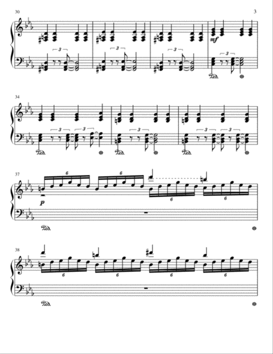 Upright Blues Piano Solo scores gallery preview page 3