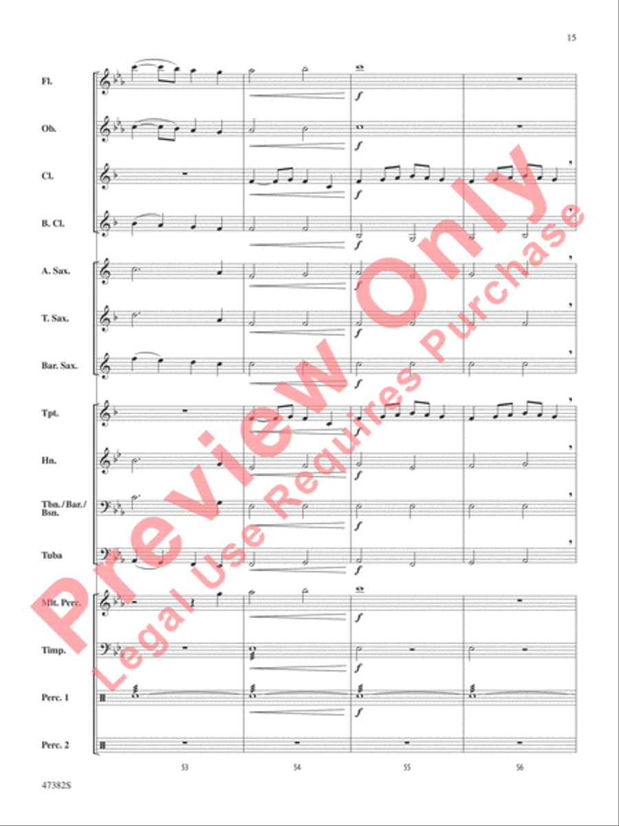 Gustav Holst Band Classics Concert Band scores gallery preview page 16