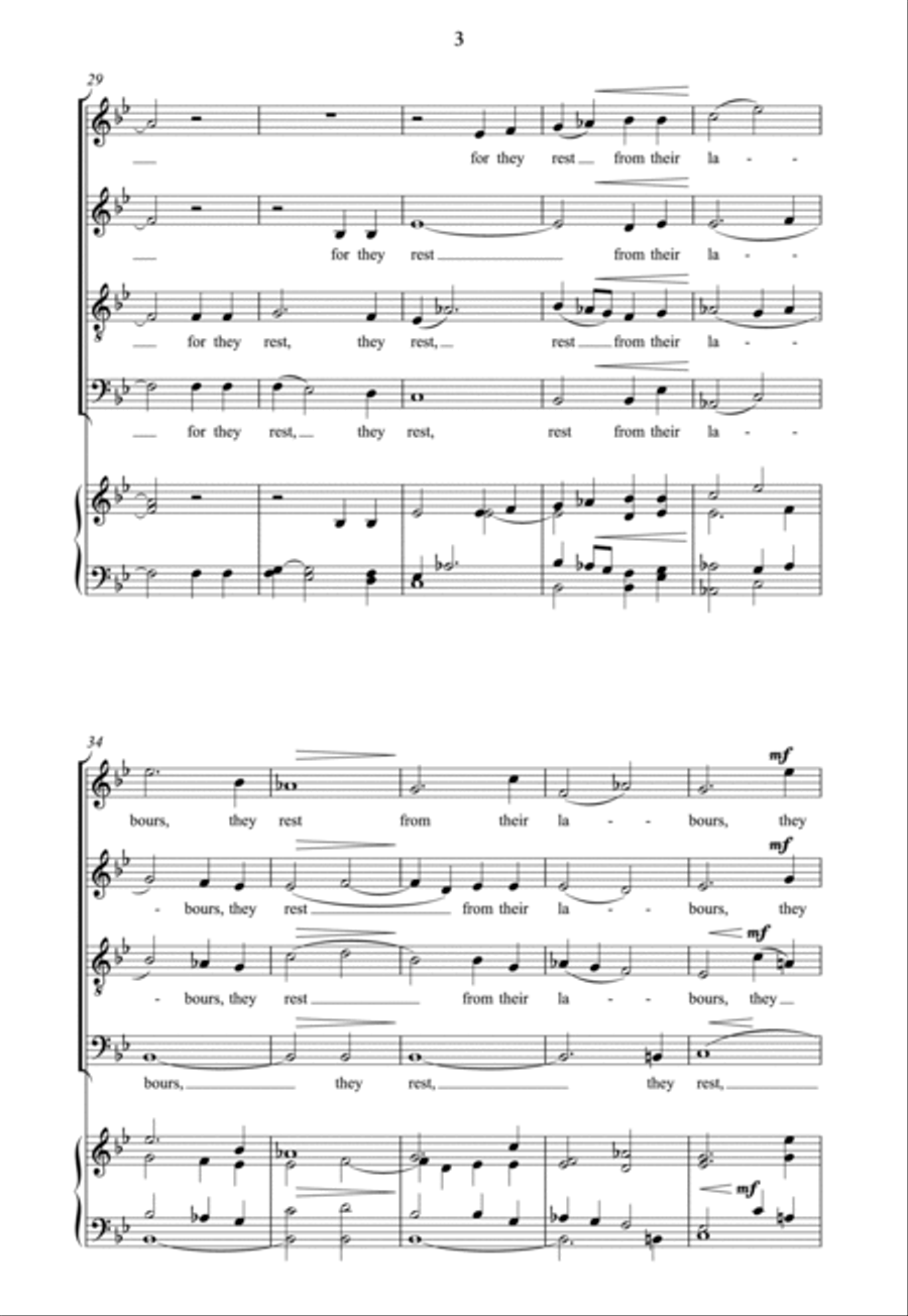 I heard a voice from heaven 4-Part scores gallery preview page 3