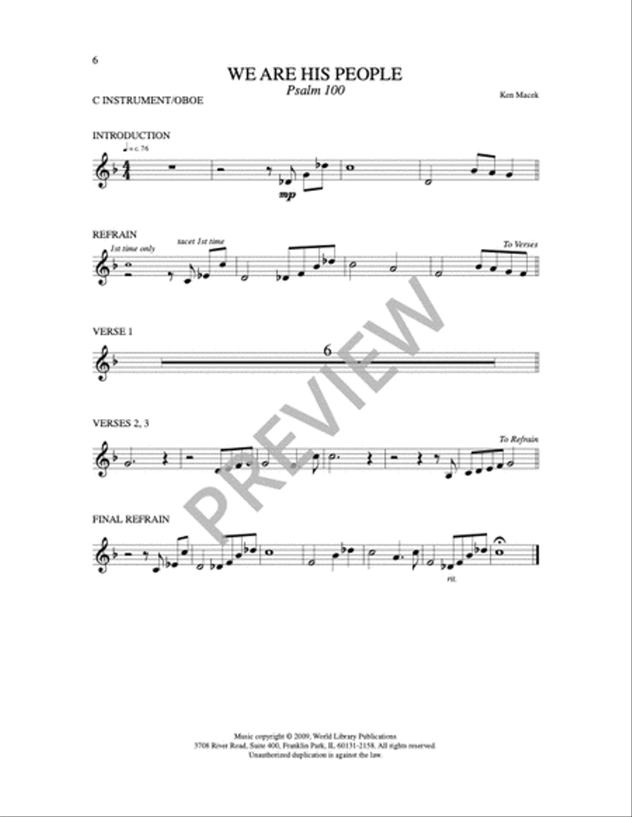 We Are His People We Are His People 4-Part scores gallery preview page 7