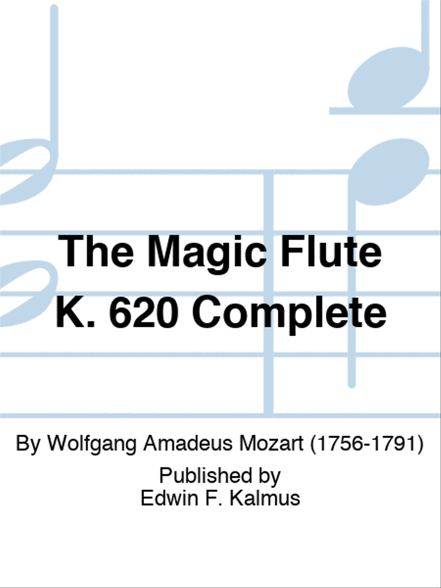 The Magic Flute K. 620 Complete Voice scores gallery preview page 1