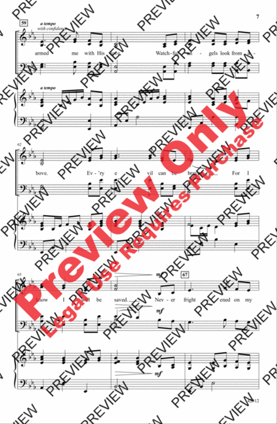 Alone Yet Not Alone (from the film Alone Yet Not Alone) 4-Part scores gallery preview page 7