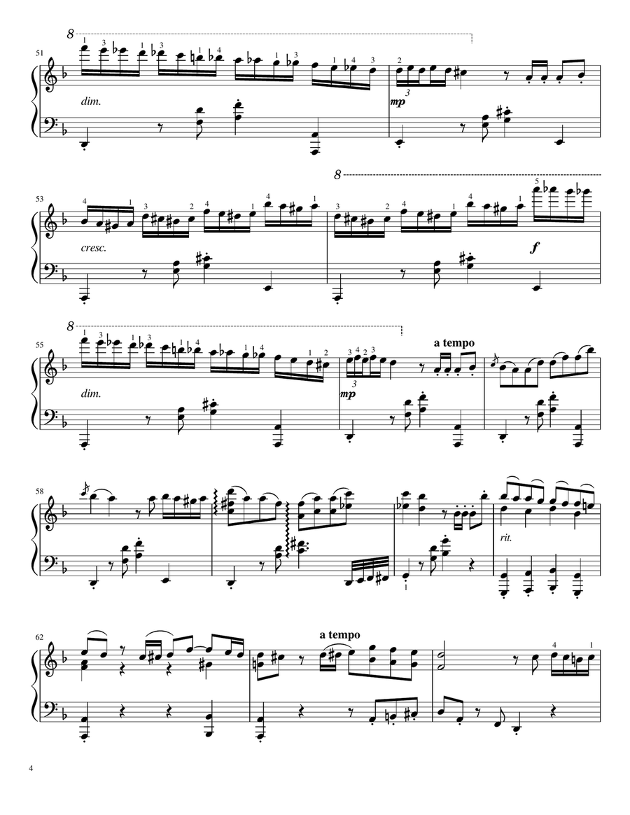 El Choclo - Luis Bacalov's Version - For Piano Solo