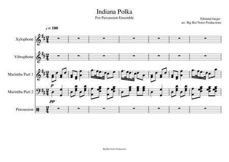 Indiana Polka For Percussion image number null