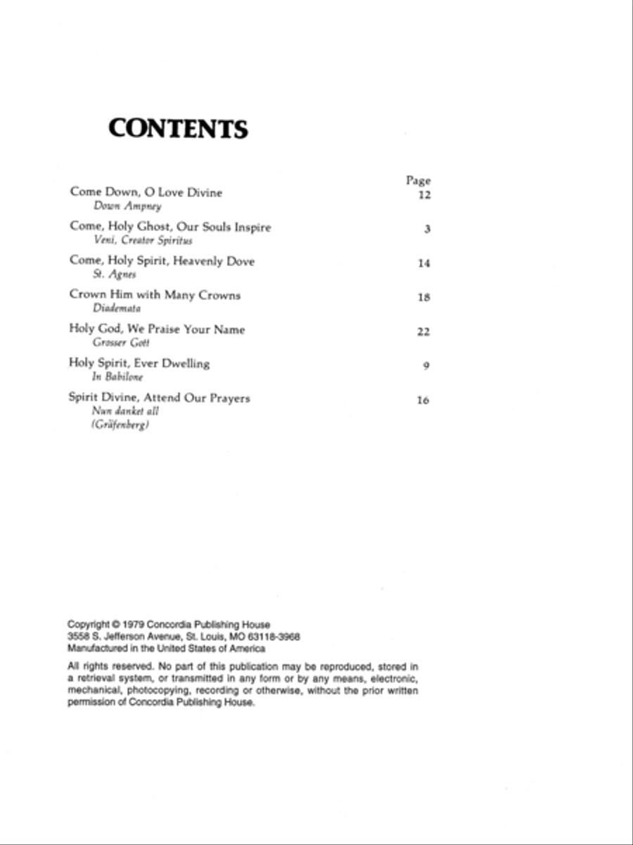 Hymn Preludes for the Pentecost Season Organ scores gallery preview page 2