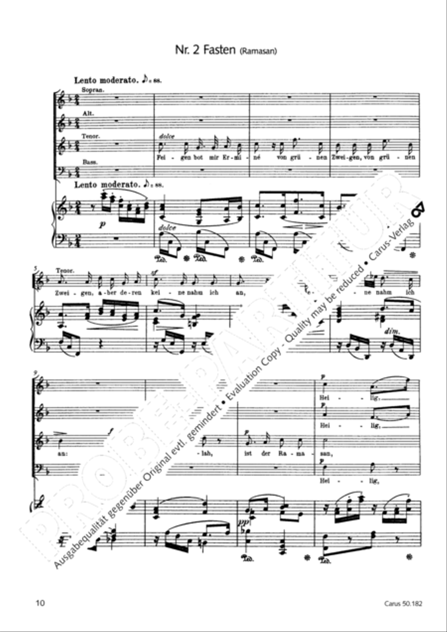 Vom Goldenen Horn 4-Part scores gallery preview page 13