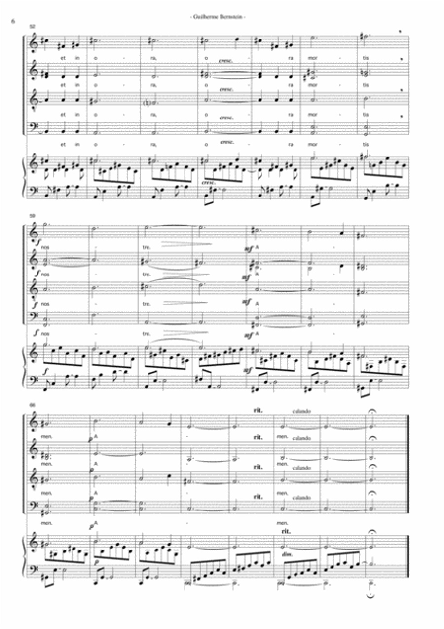 Ave Maria & Pater Noster 4-Part scores gallery preview page 6